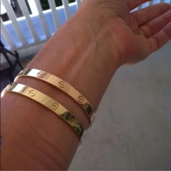 NEW Generic Love Bangle Bracelet with Screwdriver in Rose Gold